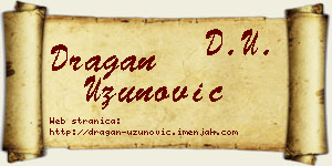 Dragan Uzunović vizit kartica